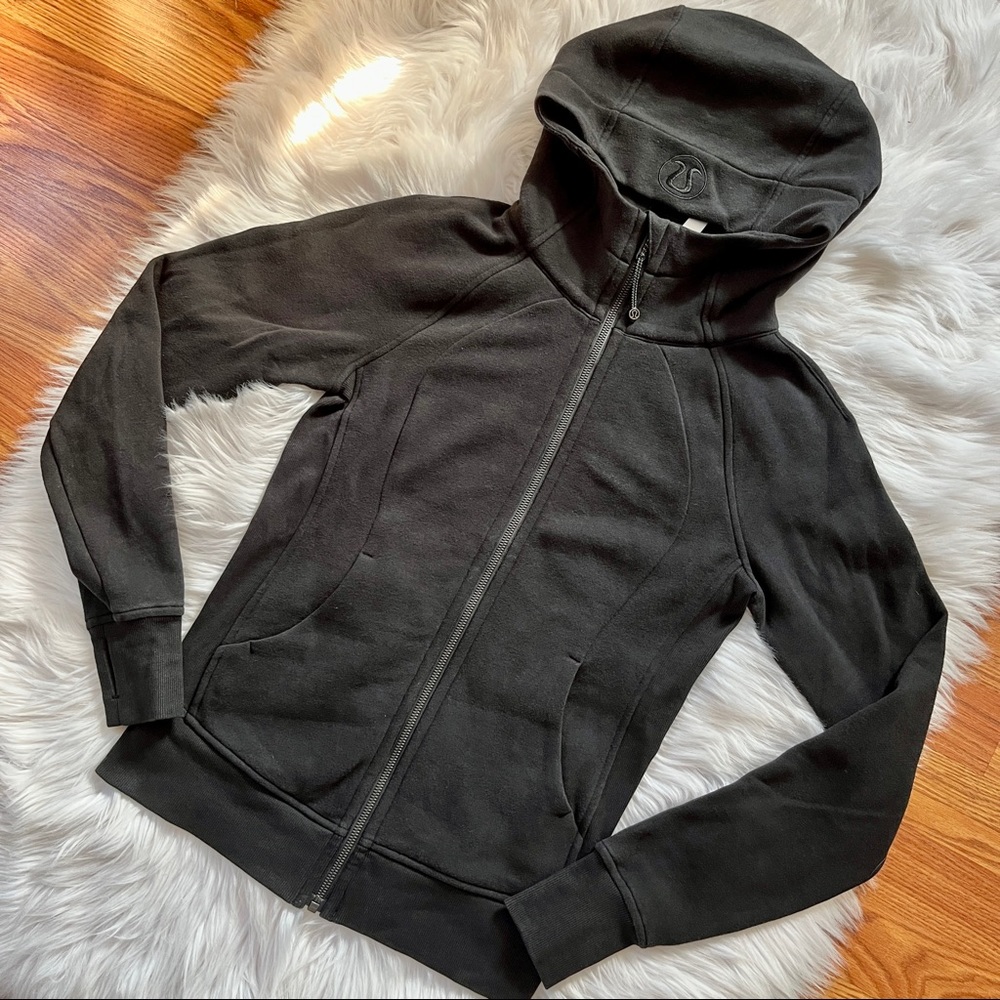Lululemon Scuba Full-Zip Hoodie Size 4 Black